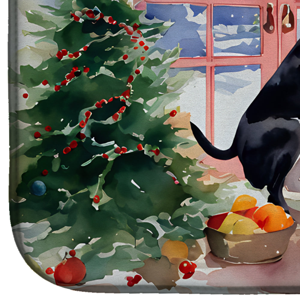Caroline's Treasures Great Dane Christmas Cookies Dish Drying Mat