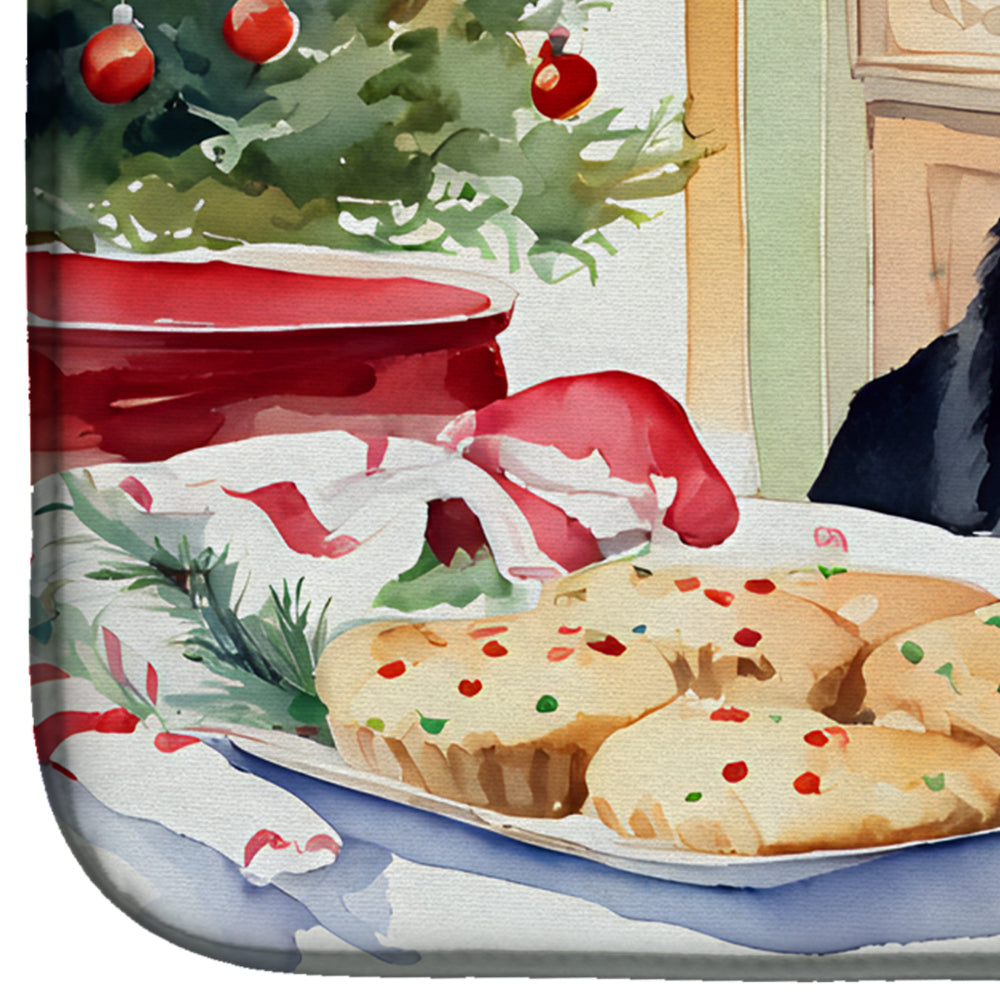 Caroline's Treasures Labrador Retriever Christmas Cookies Dish Drying Mat