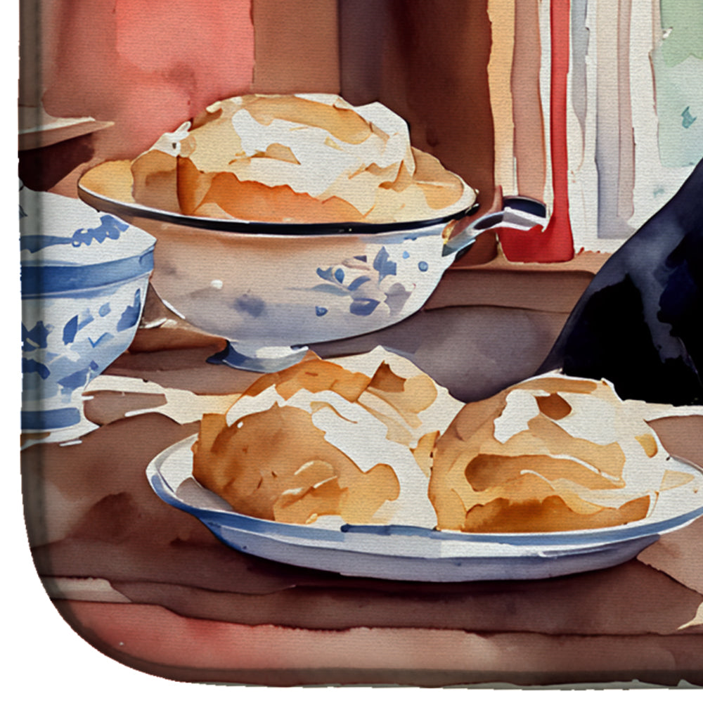 Caroline's Treasures Labrador Retriever Christmas Cookies Dish Drying Mat