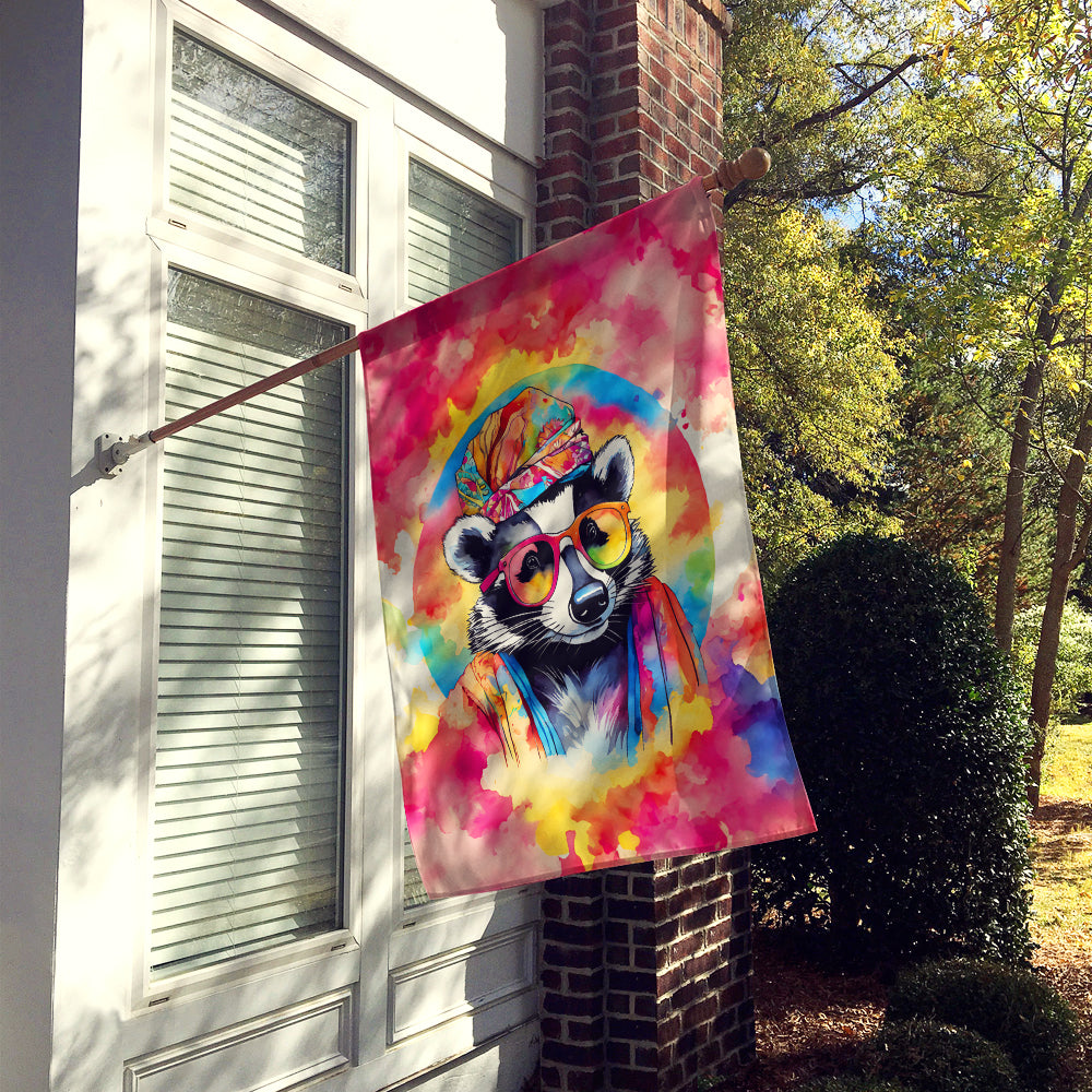Hippie Animal Badger House Flag