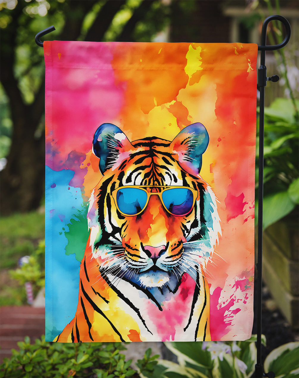Hippie Animal Bengal Tiger Garden Flag