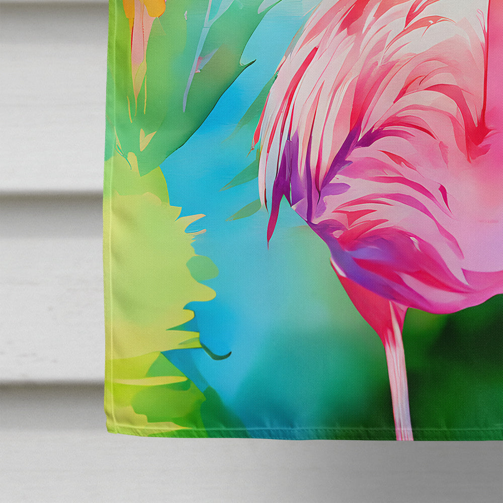 Caroline's Treasures Hippie Animal Flamingo House Flag