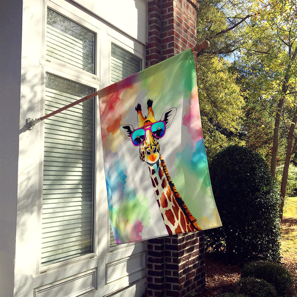 Hippie Animal Giraffe House Flag