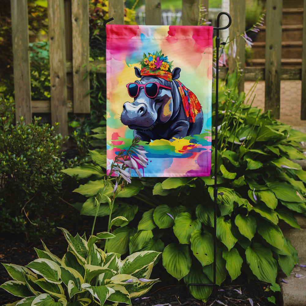 Buy this Hippie Animal Hippopotamus Garden Flag