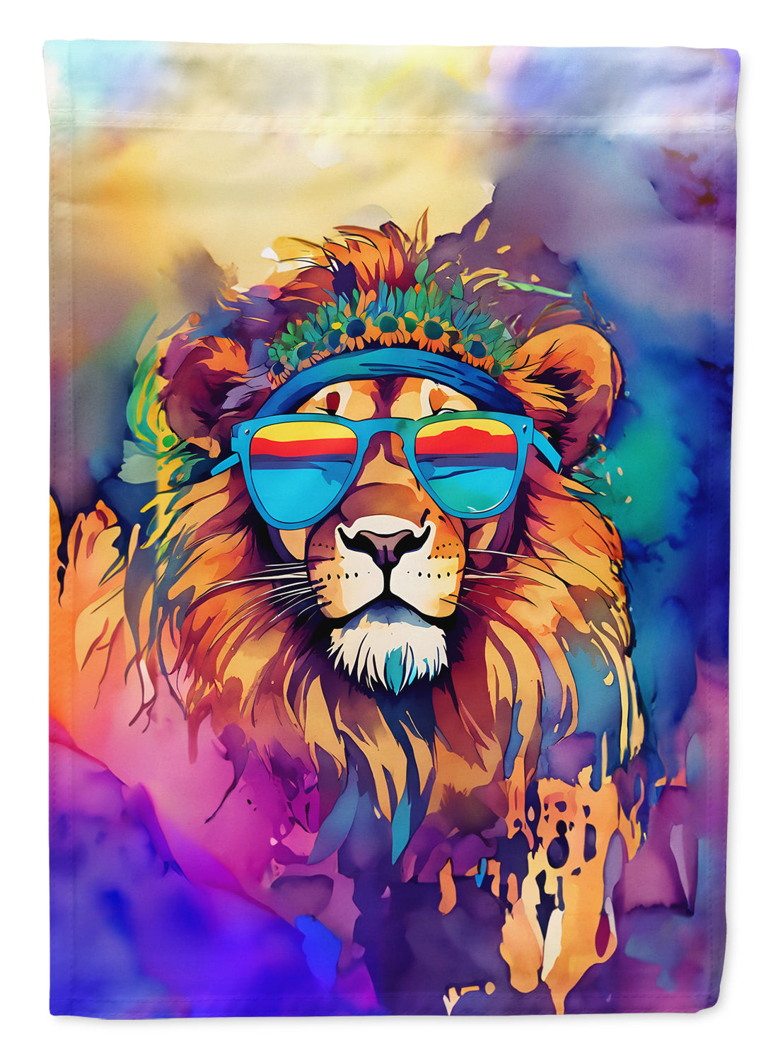 Buy this Hippie Animal Lion House Flag