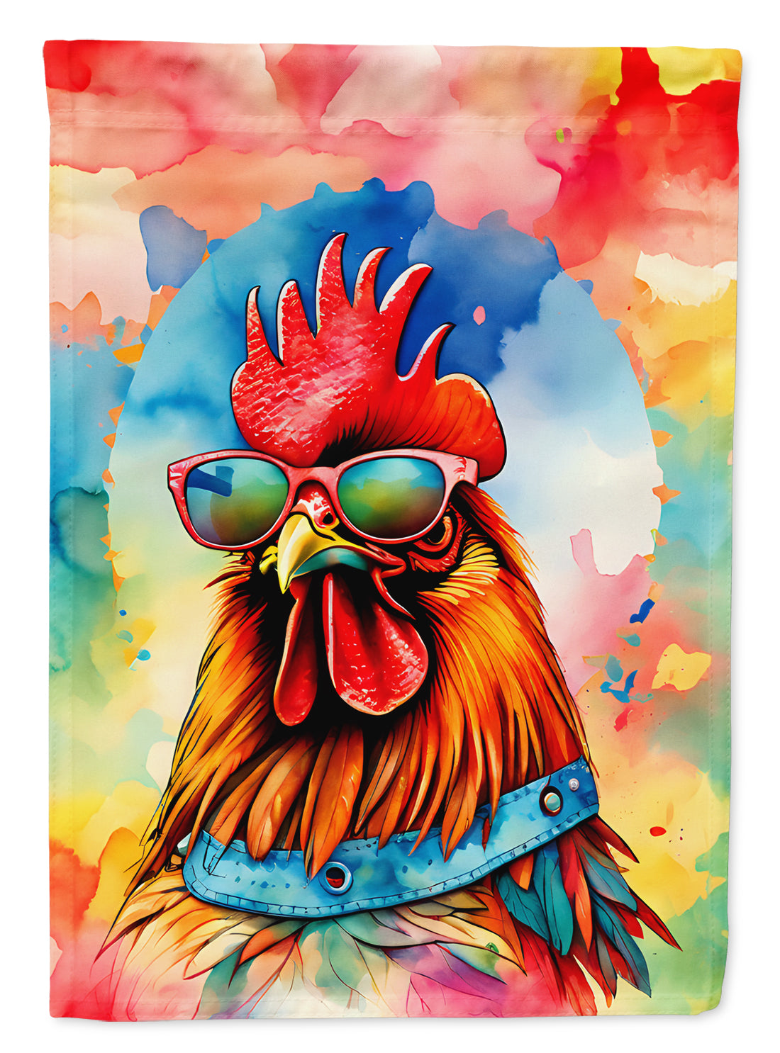 Buy this Hippie Animal Red Rooster Garden Flag