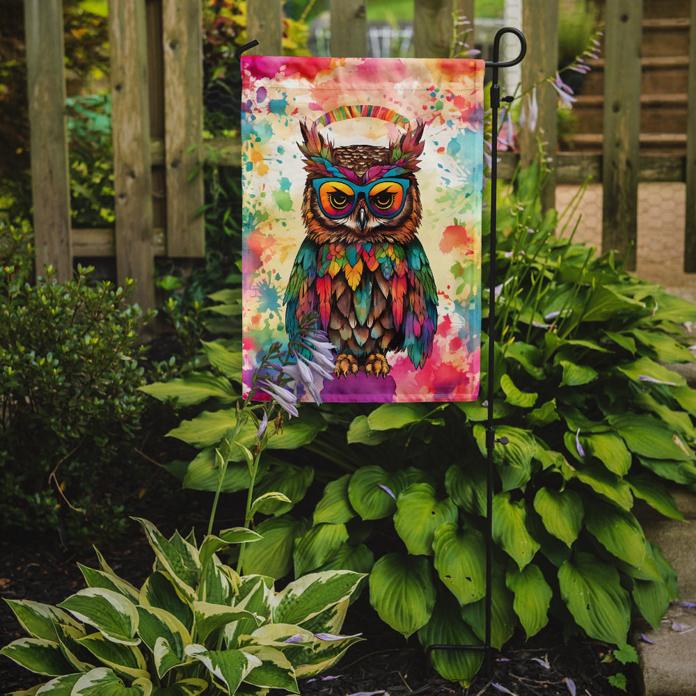 Hippie Animal Owl Garden Flag