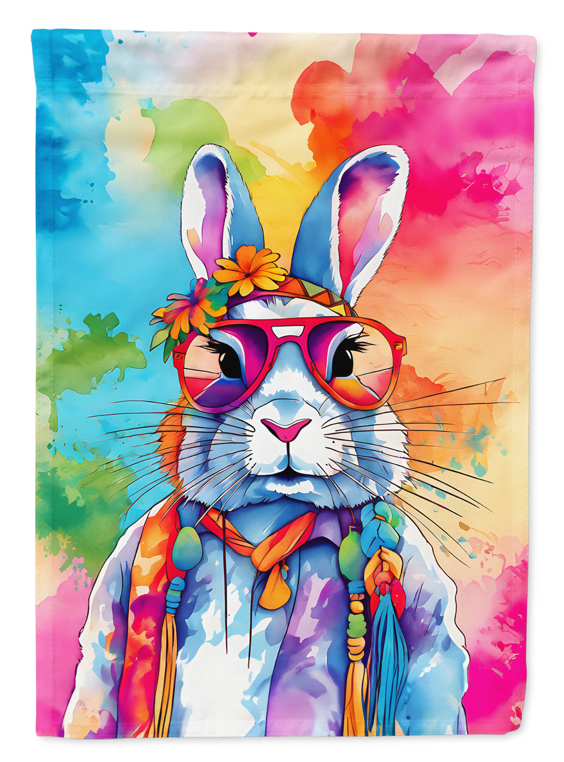 Buy this Hippie Animal Rabbit Garden Flag