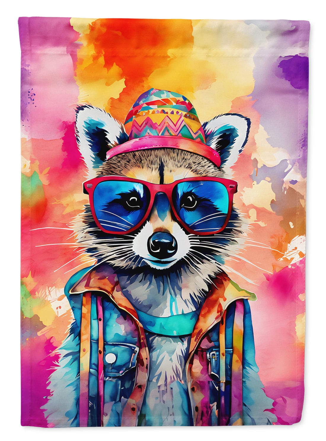 Buy this Hippie Animal Raccoon House Flag