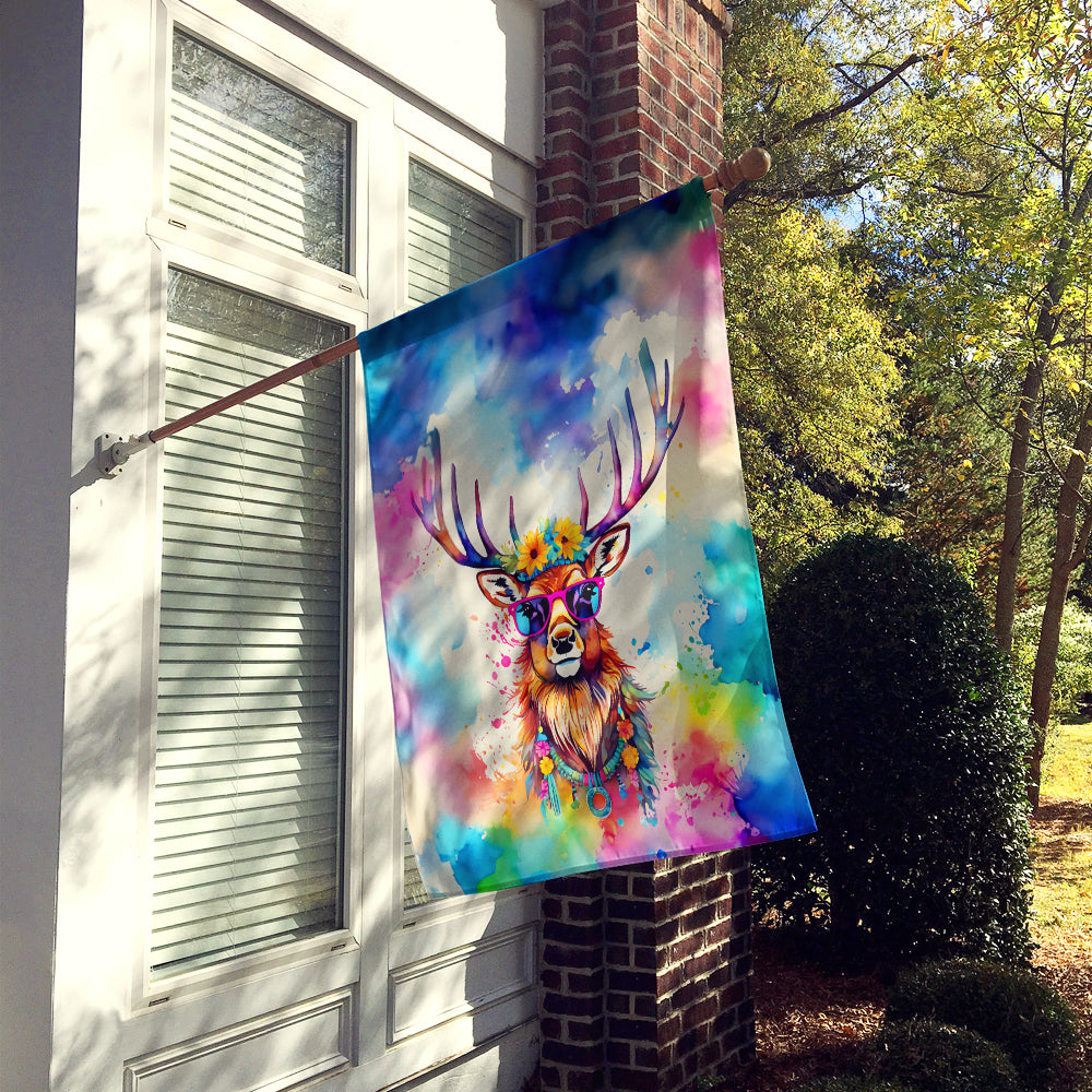Hippie Animal Stag Deer House Flag