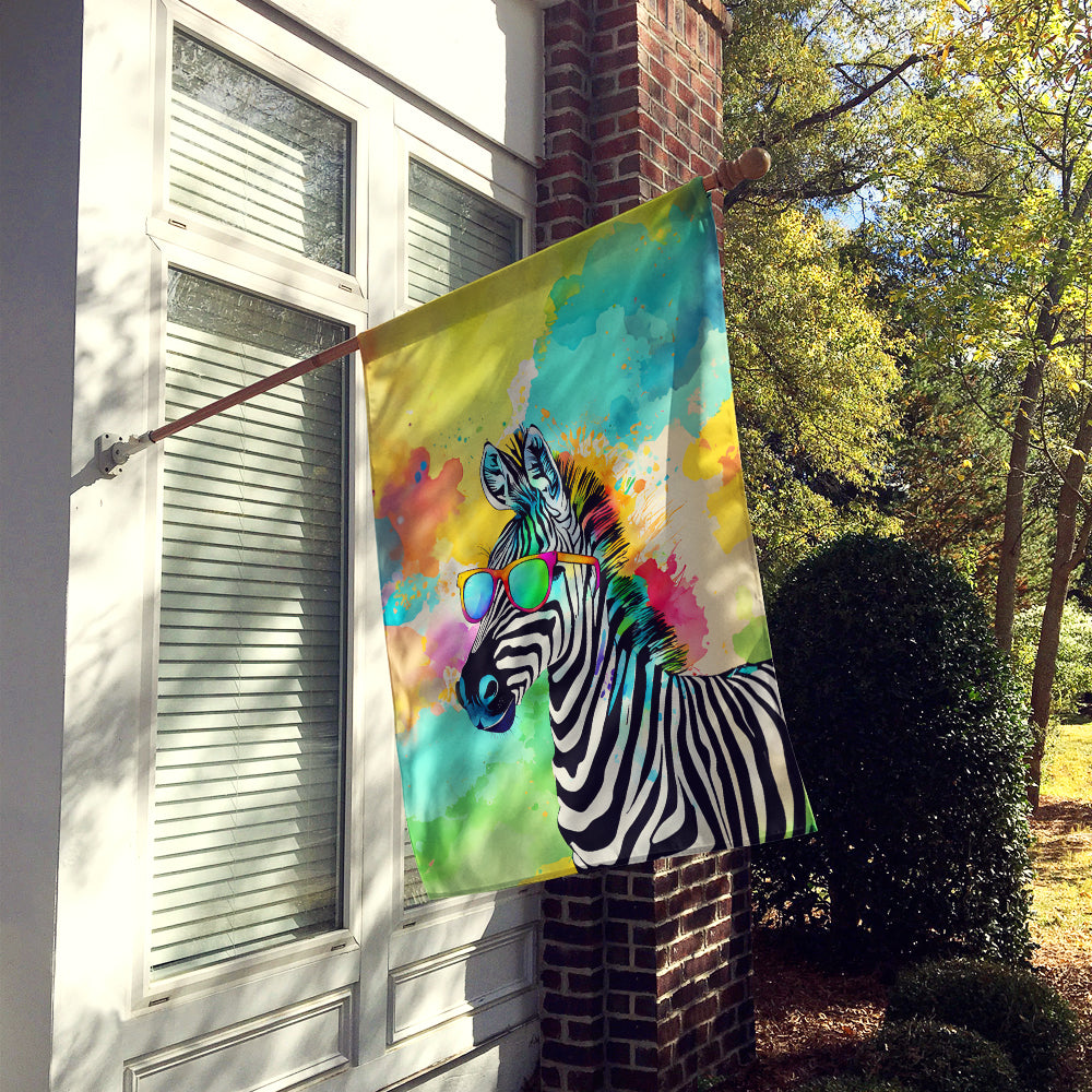 Hippie Animal Zebra House Flag