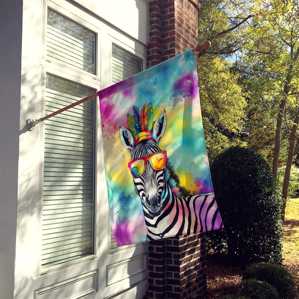Caroline's Treasures Hippie Animal Zebra House Flag