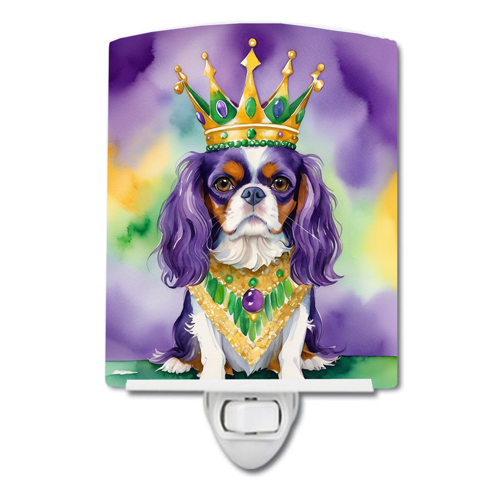 Buy this Cavalier Spaniel King of Mardi Gras Ceramic Night Light