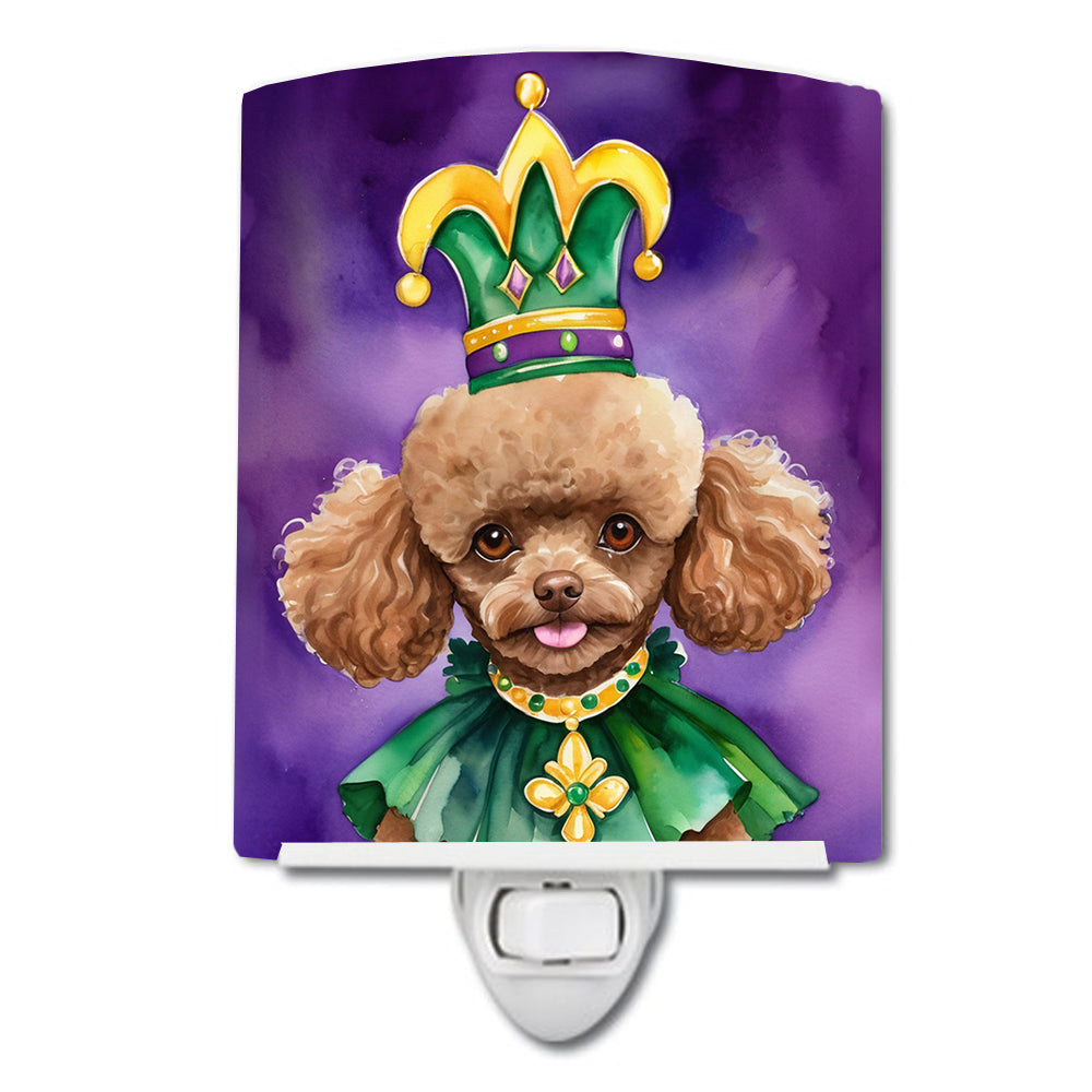 Buy this Poodle King of Mardi Gras Ceramic Night Light
