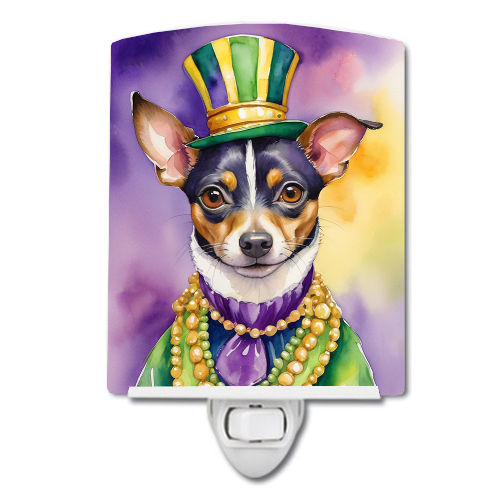 Buy this Rat Terrier King of Mardi Gras Ceramic Night Light