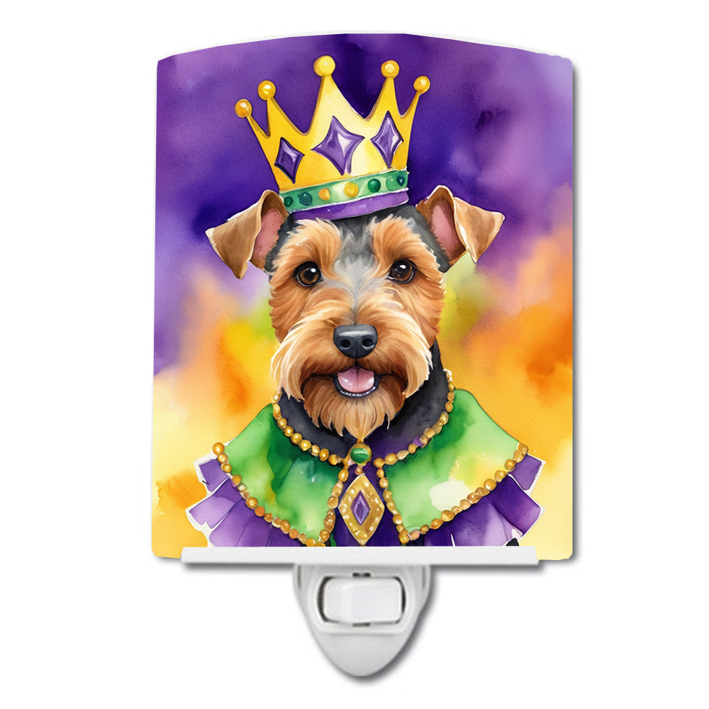 Buy this Welsh Terrier King of Mardi Gras Ceramic Night Light