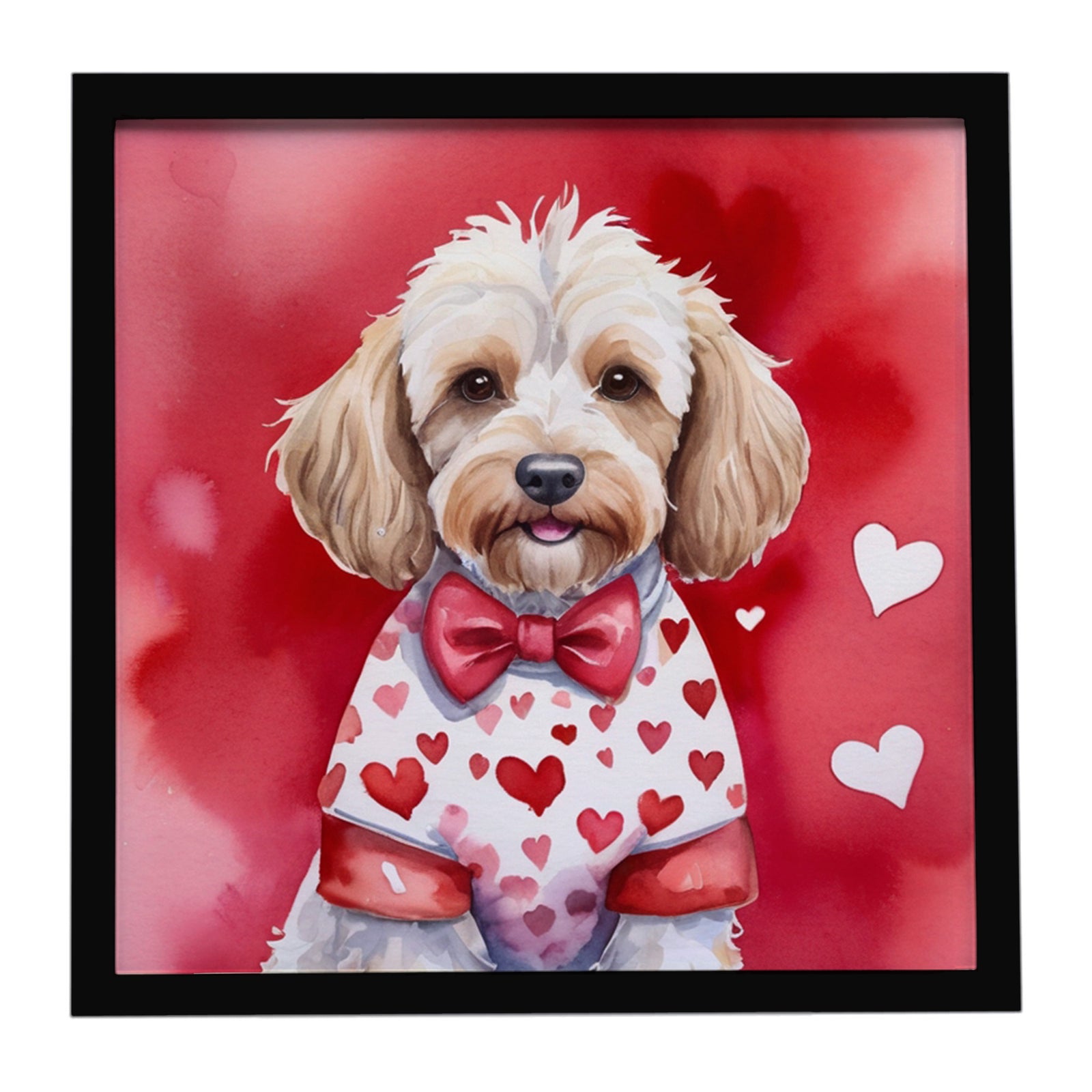Caroline's Treasures Cockapoo My Valentine Framed Metal Print