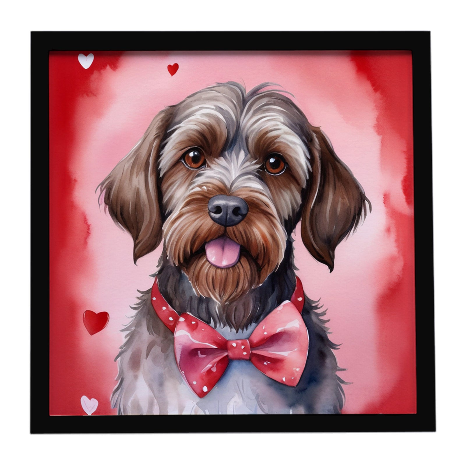 Caroline's Treasures Wirehaired Pointing Griffon My Valentine Framed Metal Print
