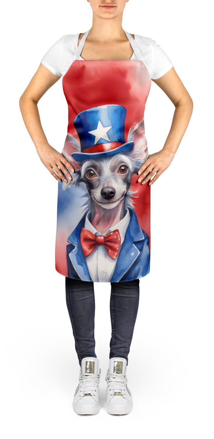 Caroline's Treasures Chinese Crested Patriotic American Apron – Artist-Designed Kitchen, BBQ & Craft Apron