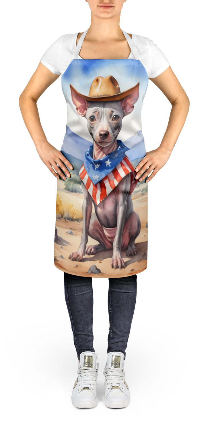 American Hairless Terrier Cowboy Welcome Apron