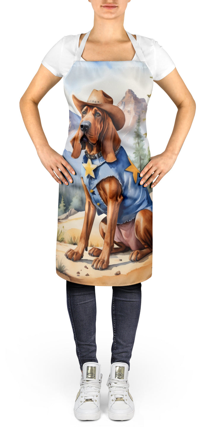 Bloodhound Cowboy Welcome Apron