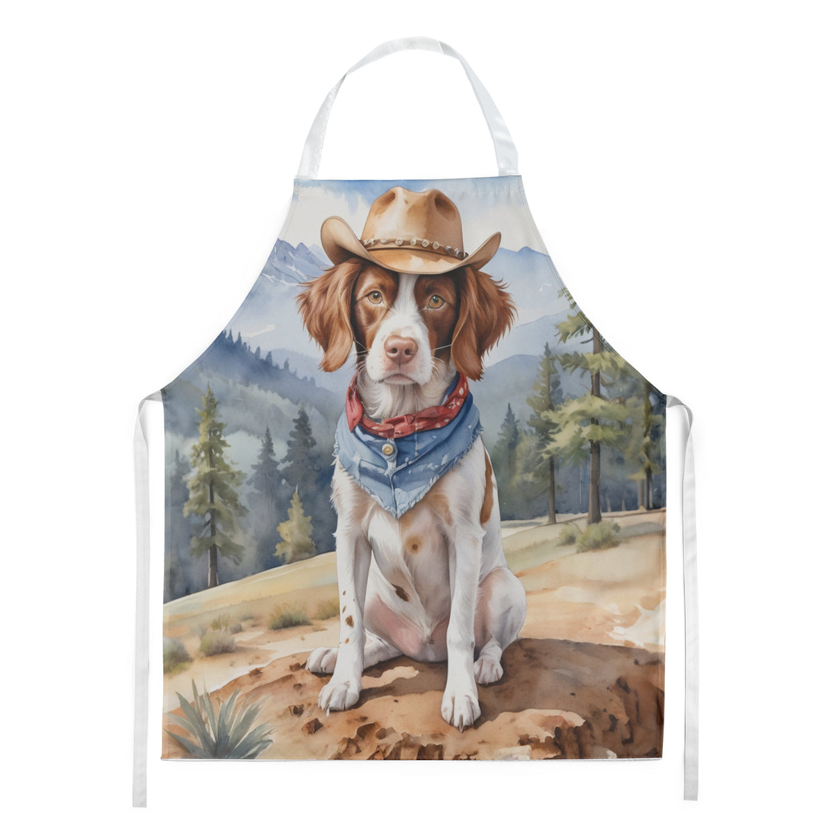 Buy this Brittany Spaniel Cowboy Welcome Apron