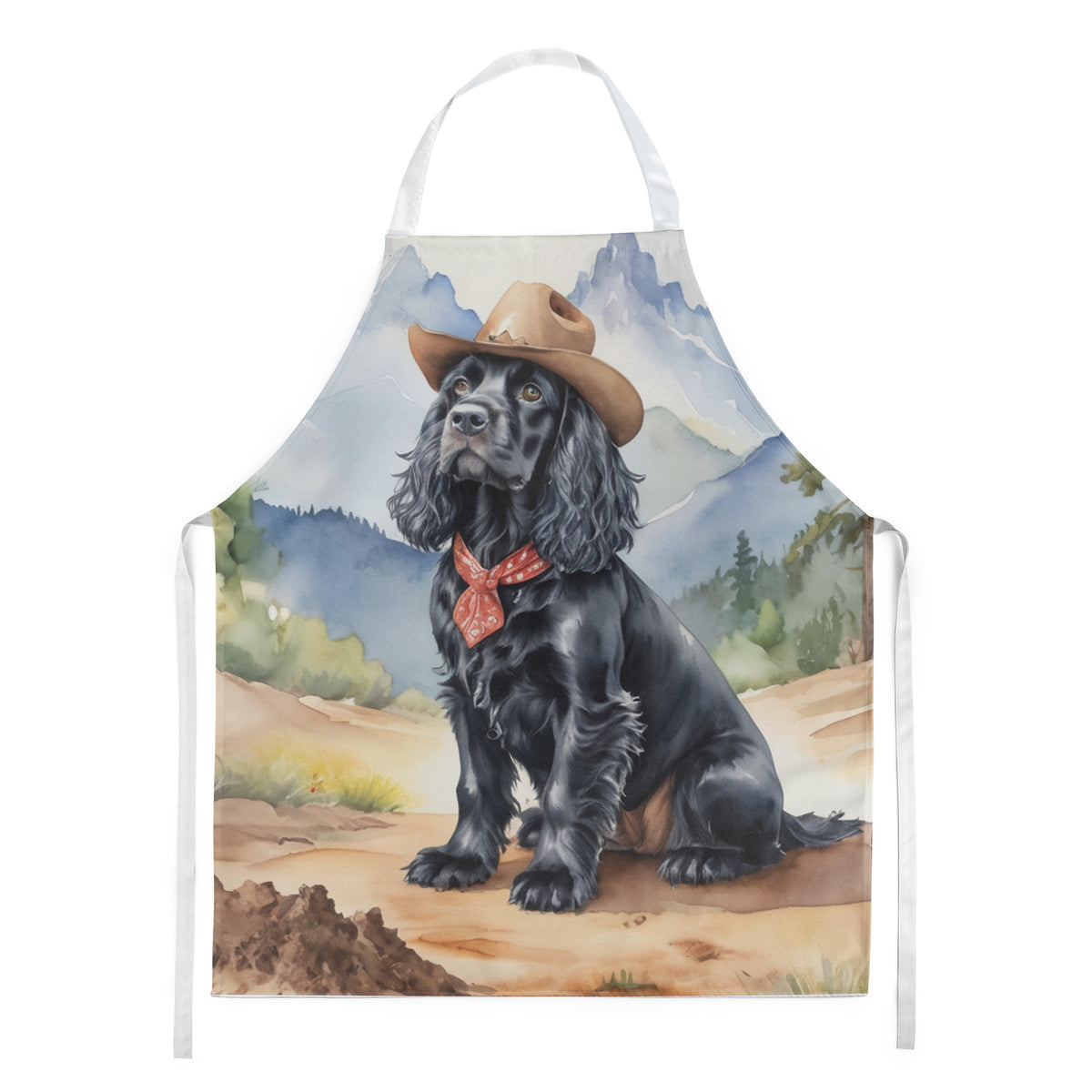 Buy this Cocker Spaniel Cowboy Welcome Apron