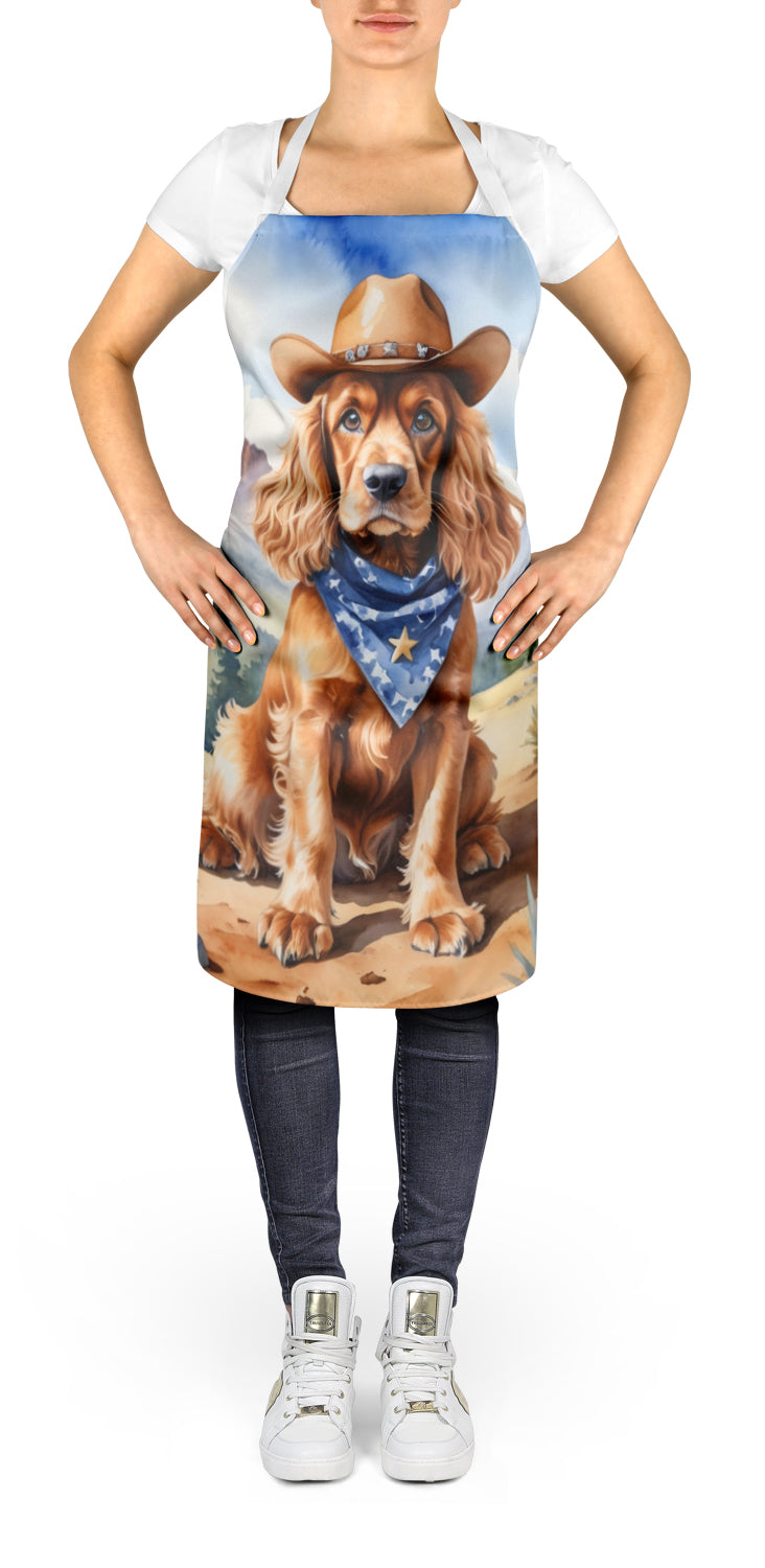 Buy this Cocker Spaniel Cowboy Welcome Apron