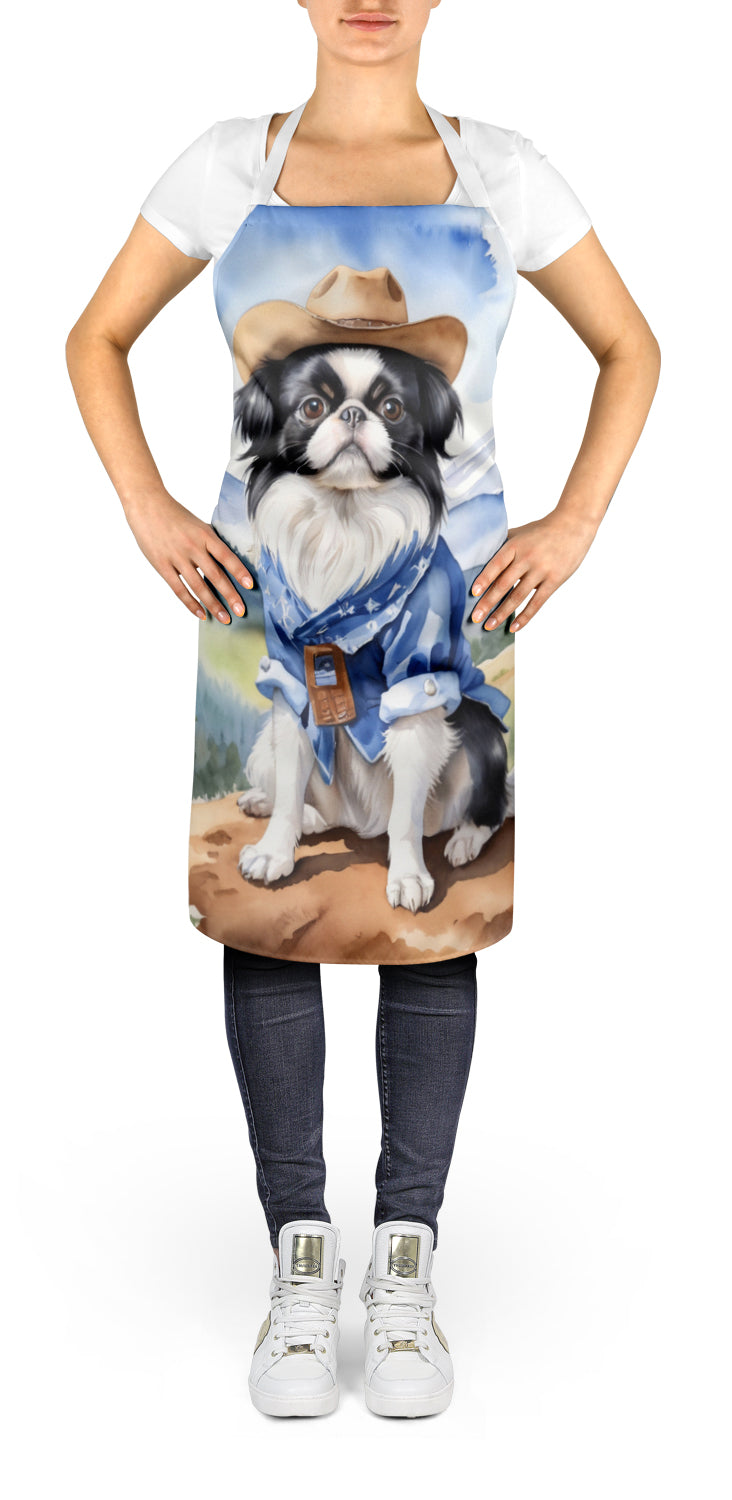 Japanese Chin Cowboy Welcome Apron