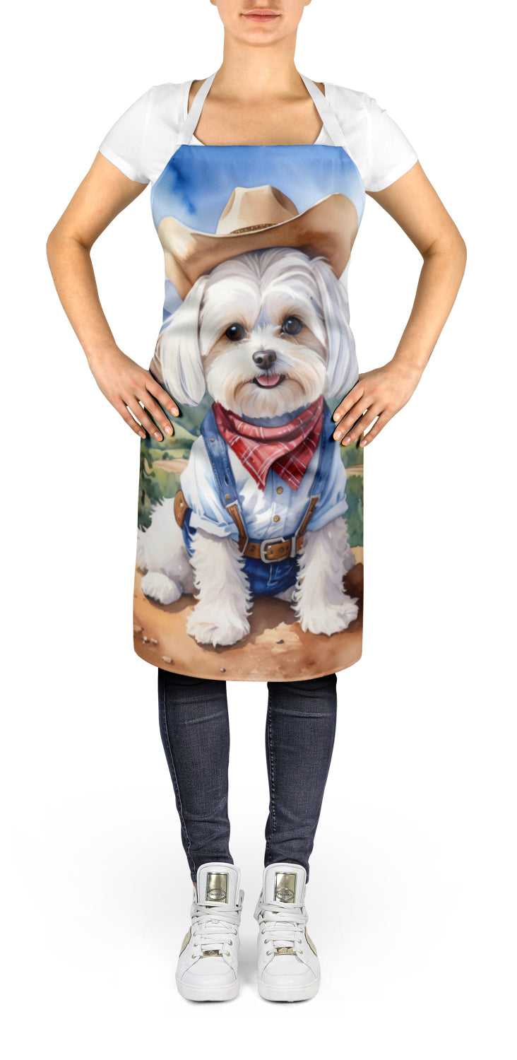 Buy this Maltese Cowboy Welcome Apron