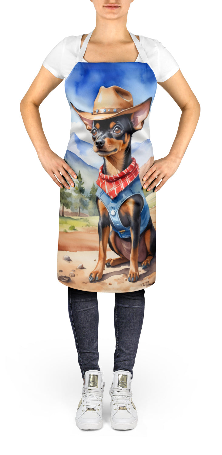 Buy this Miniature Pinscher Cowboy Welcome Apron