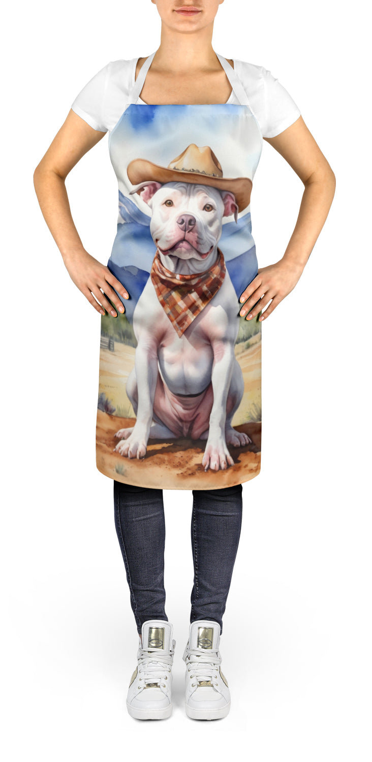 Pit Bull Terrier Cowboy Welcome Apron