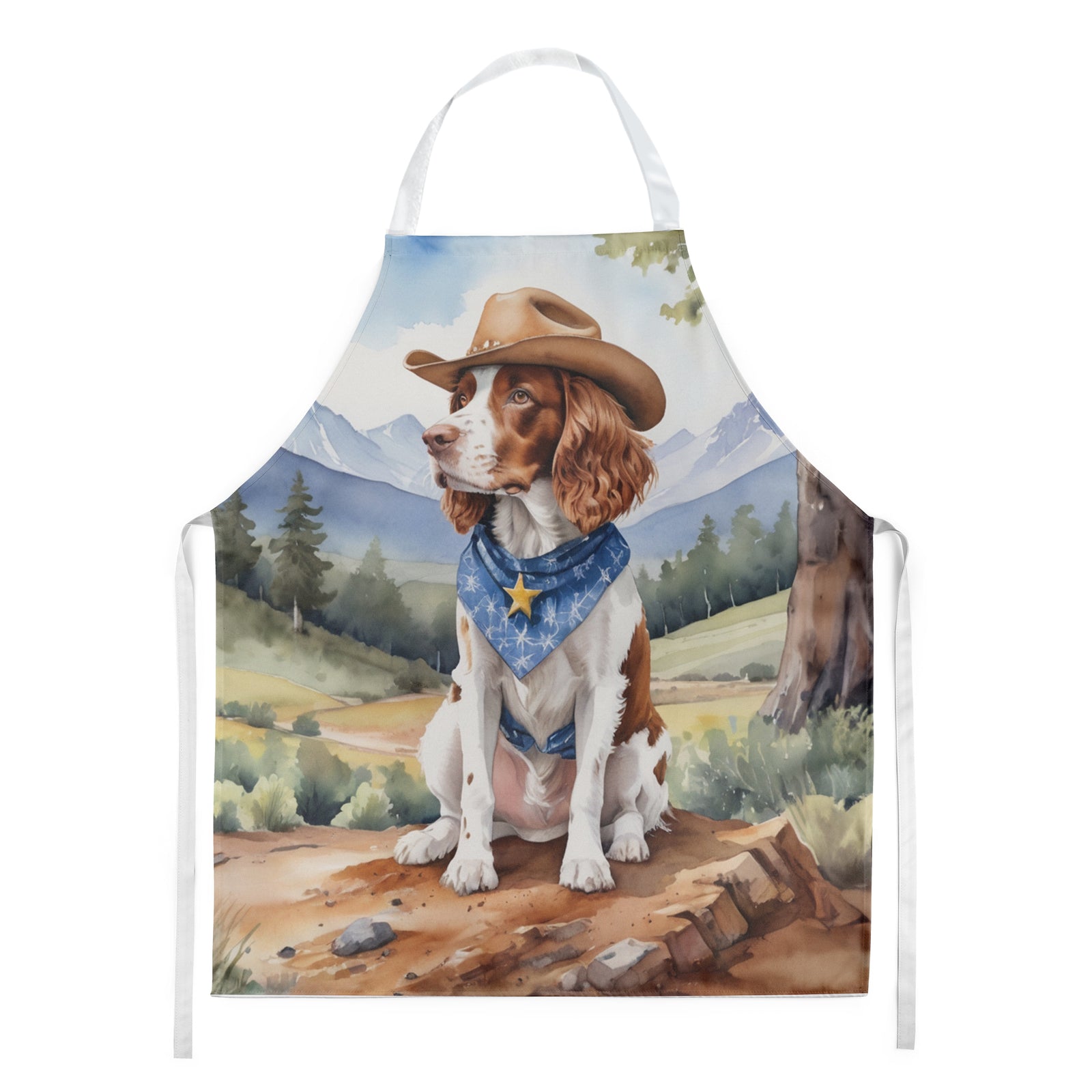 Buy this Welsh Springer Spaniel Cowboy Welcome Apron