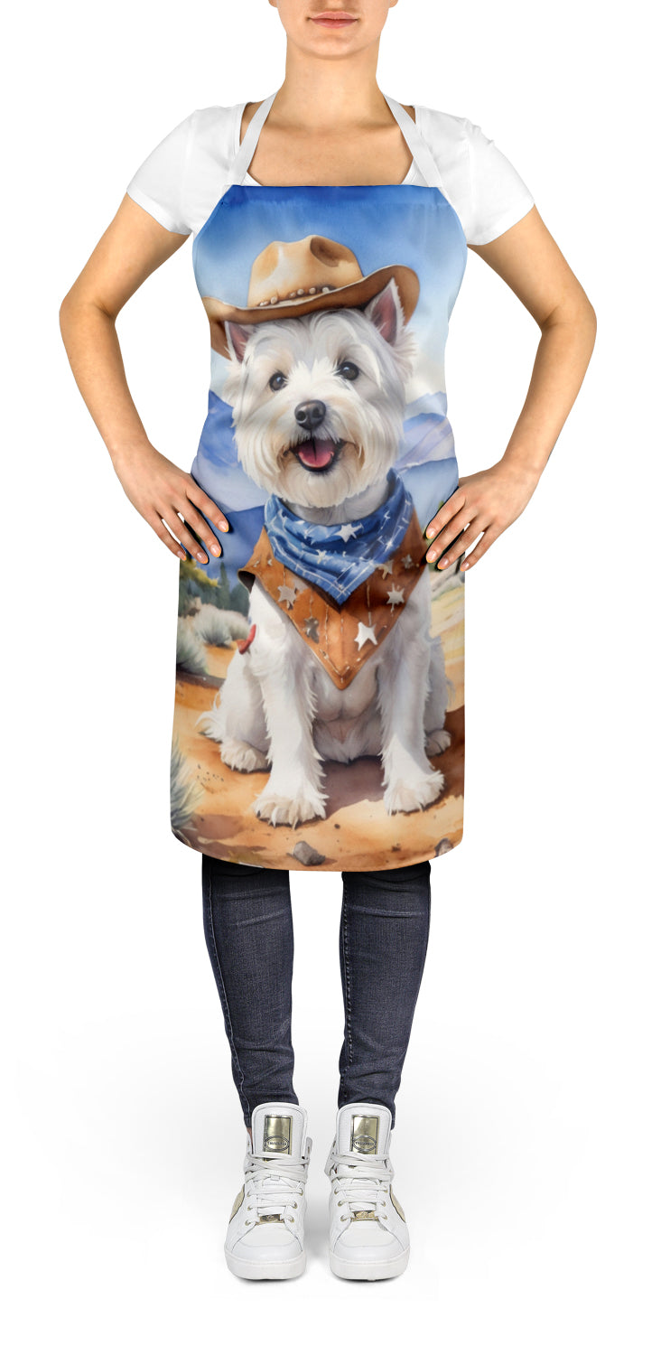 Buy this Westie Cowboy Welcome Apron