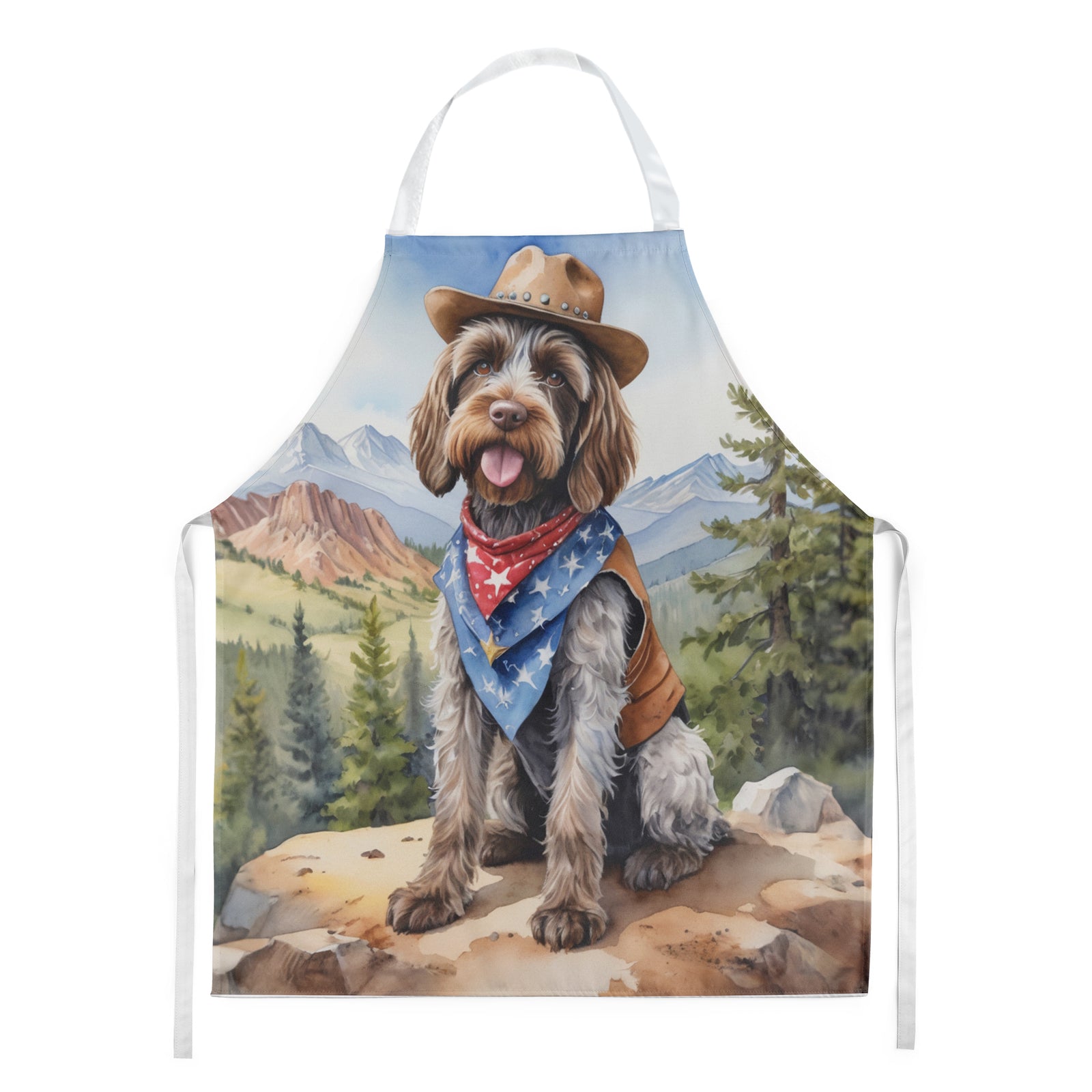 Buy this Wirehaired Pointing Griffon Cowboy Welcome Apron