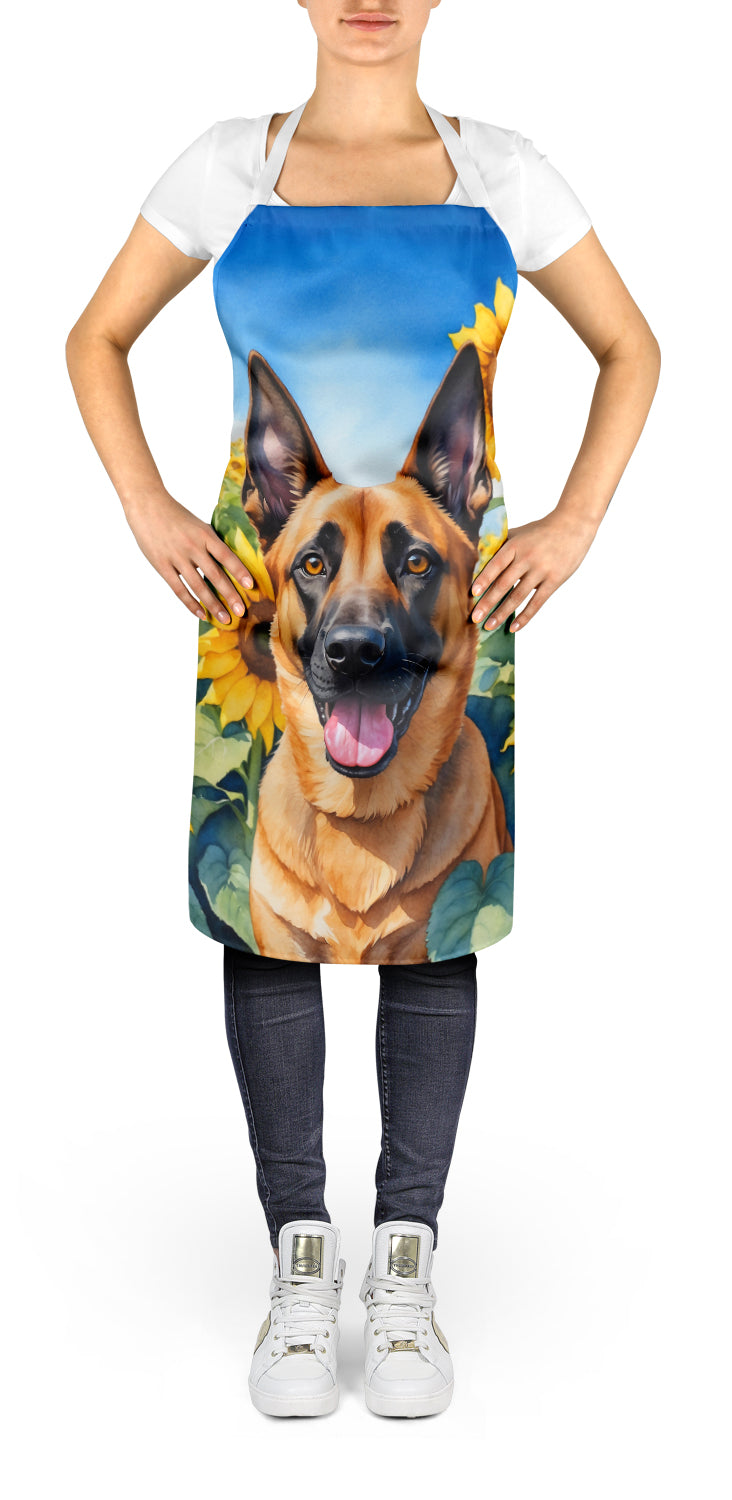 Buy this Belgian Malinois in Sunflowers Apron