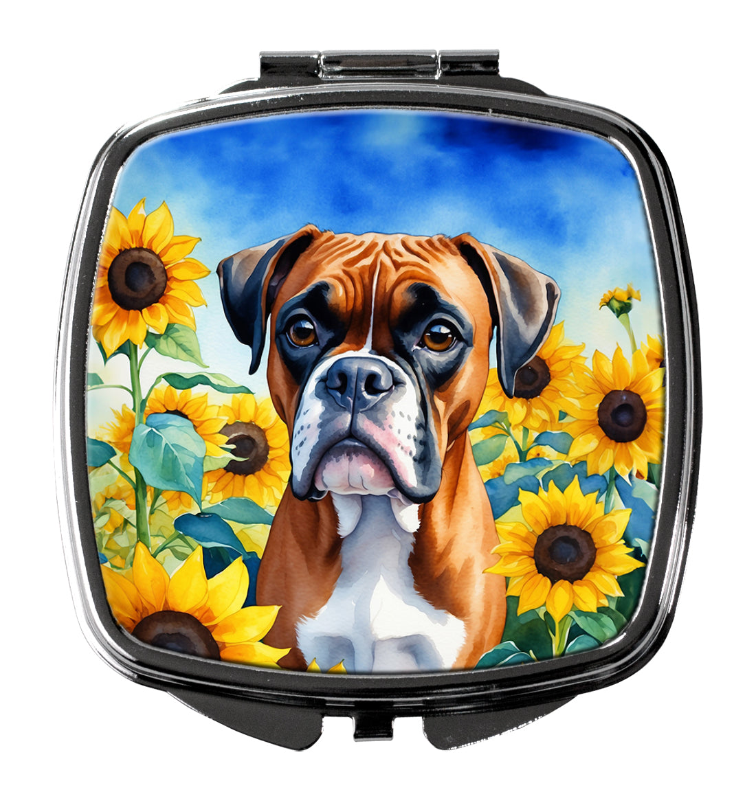 Buy this Boxer in Sunflowers Compact Mirror