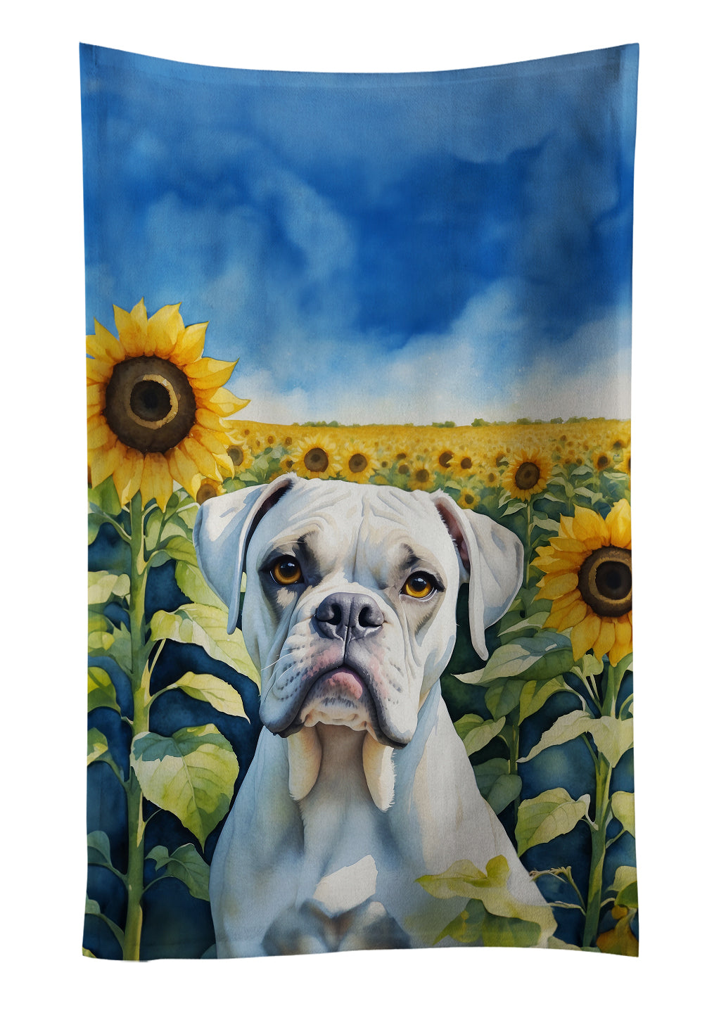 Buy this Boxer in Sunflowers Kitchen Towel