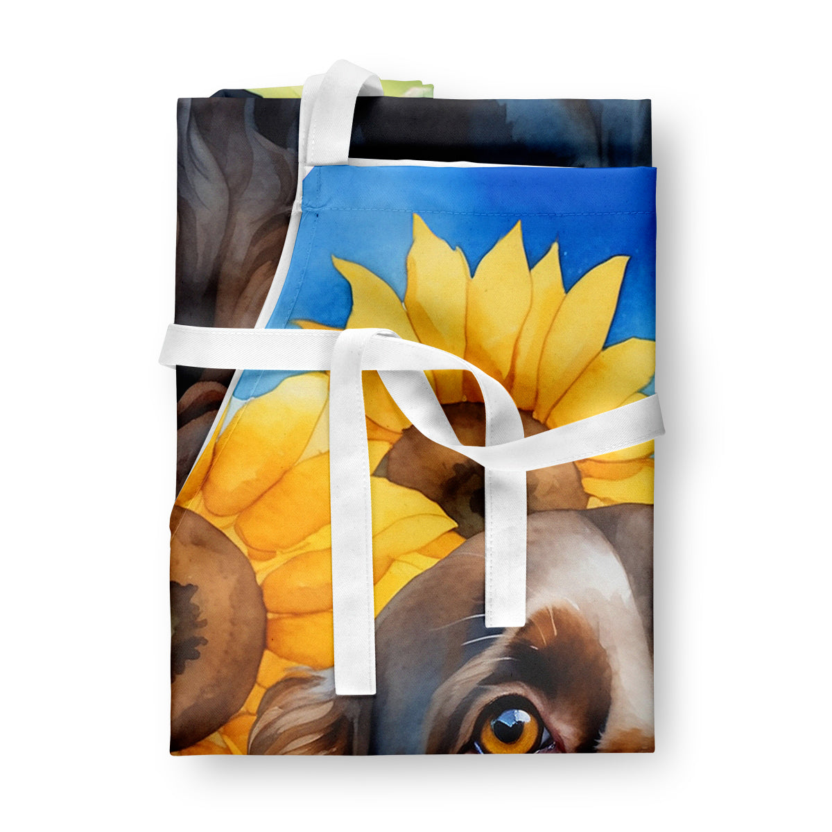 Boykin Spaniel in Sunflowers Apron