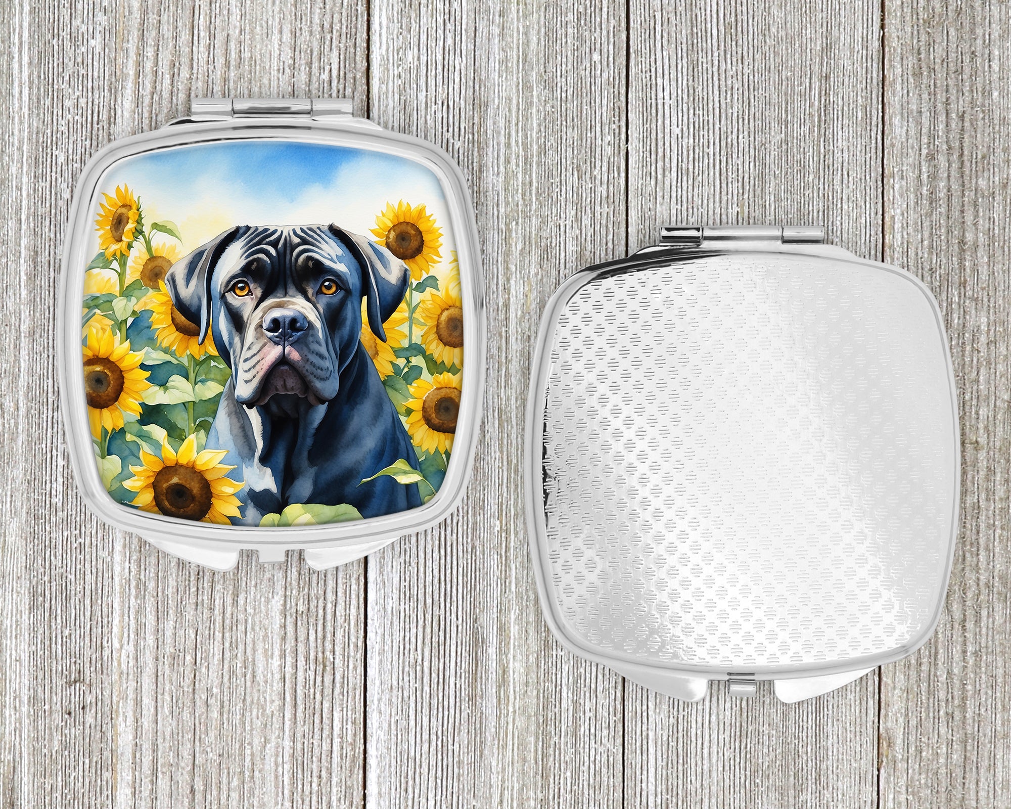 Cane Corso in Sunflowers Compact Mirror