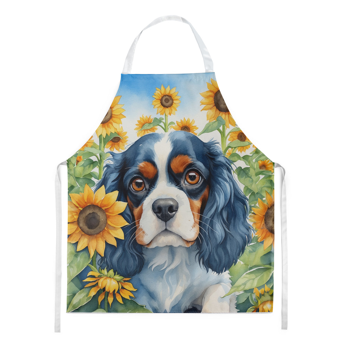 Buy this Cavalier Spaniel in Sunflowers Apron