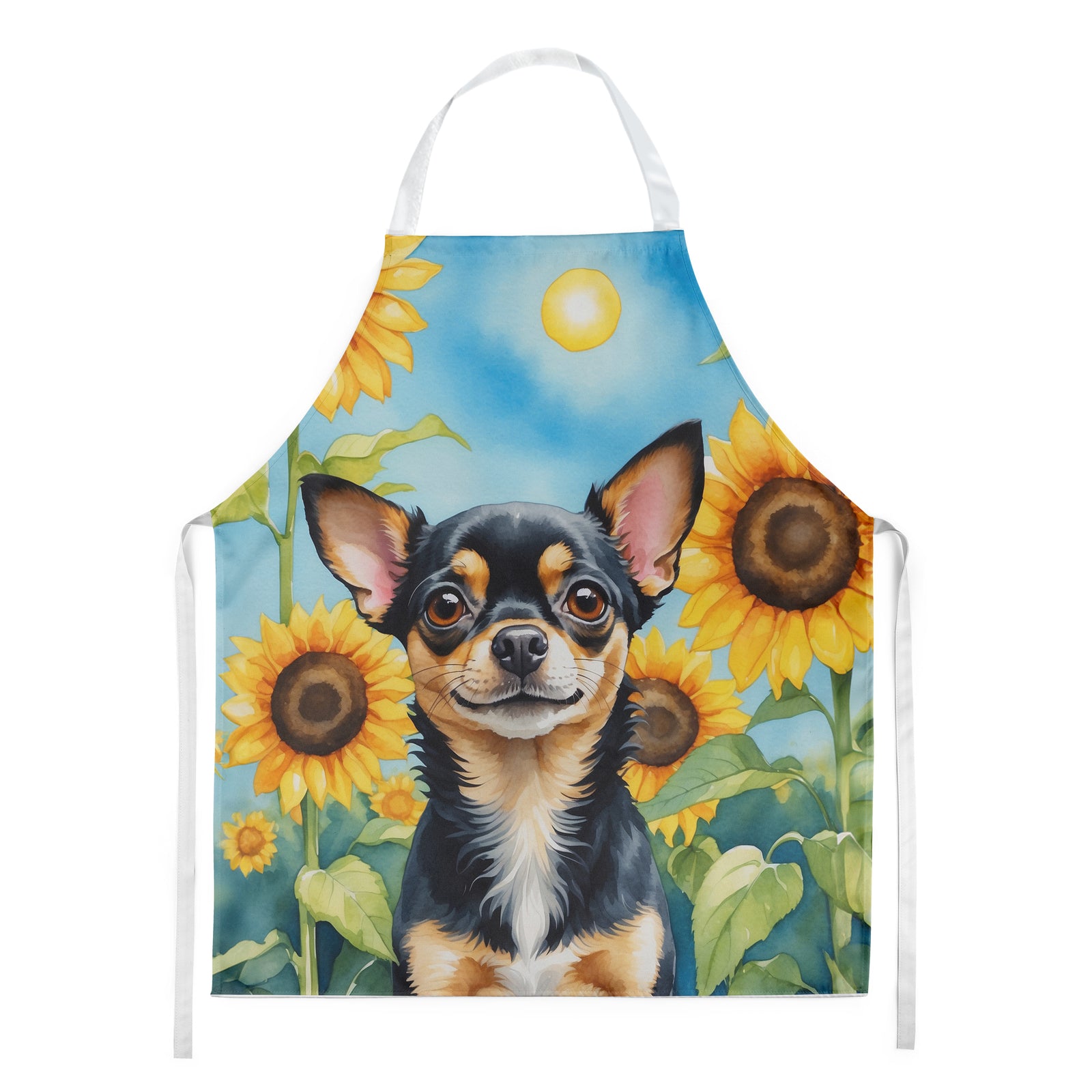 Buy this Chihuahua in Sunflowers Apron