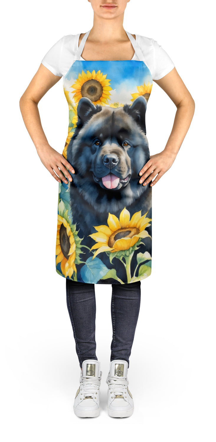 Buy this Chow Chow in Sunflowers Apron