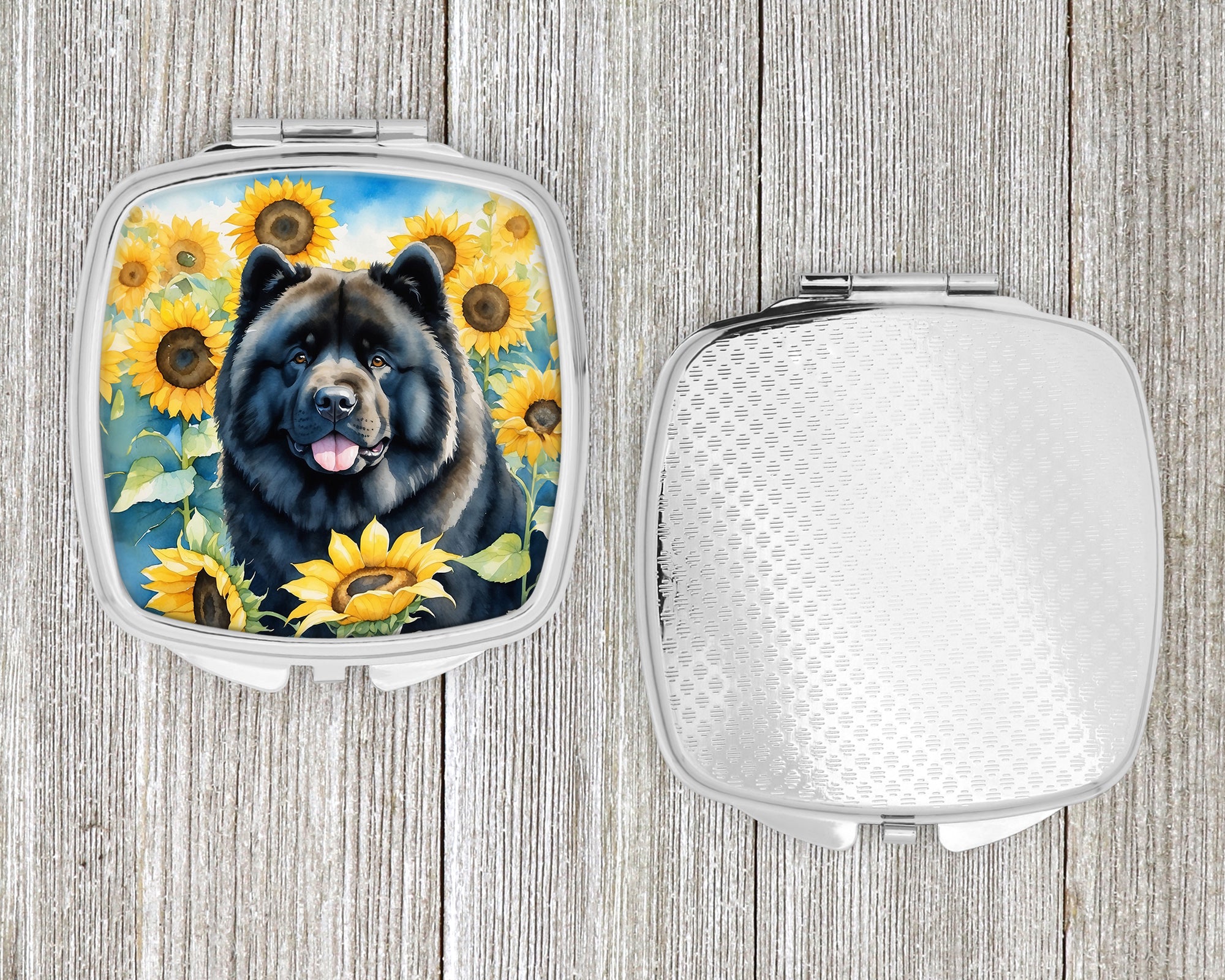 Chow Chow in Sunflowers Compact Mirror