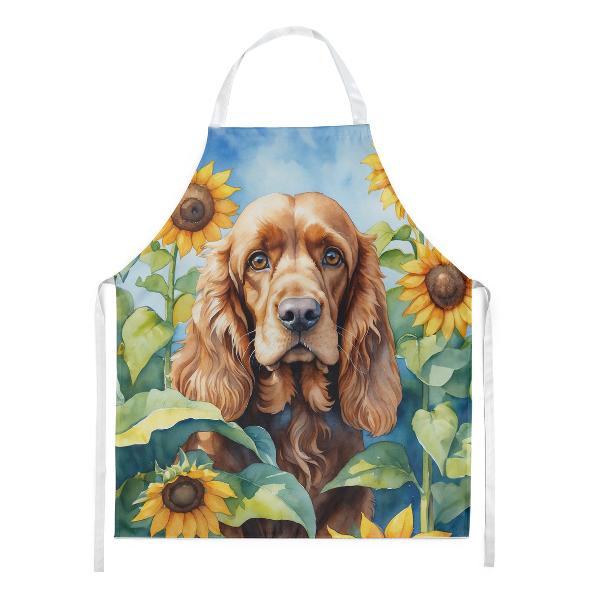 Buy this Cocker Spaniel in Sunflowers Apron