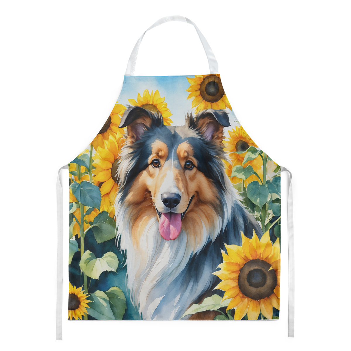 Buy this Collie in Sunflowers Apron