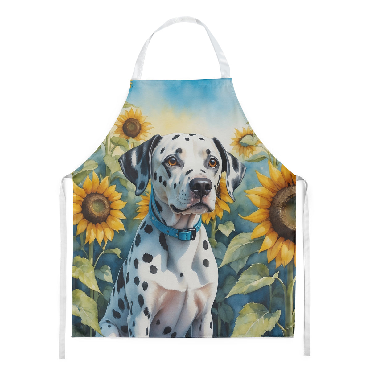 Buy this Dalmatian in Sunflowers Apron