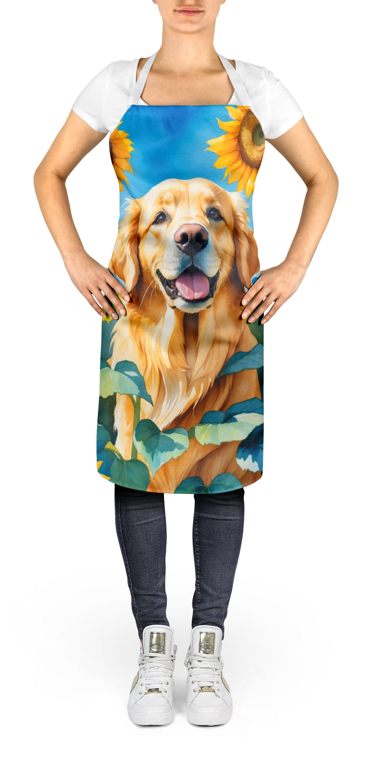 Buy this Golden Retriever in Sunflowers Apron
