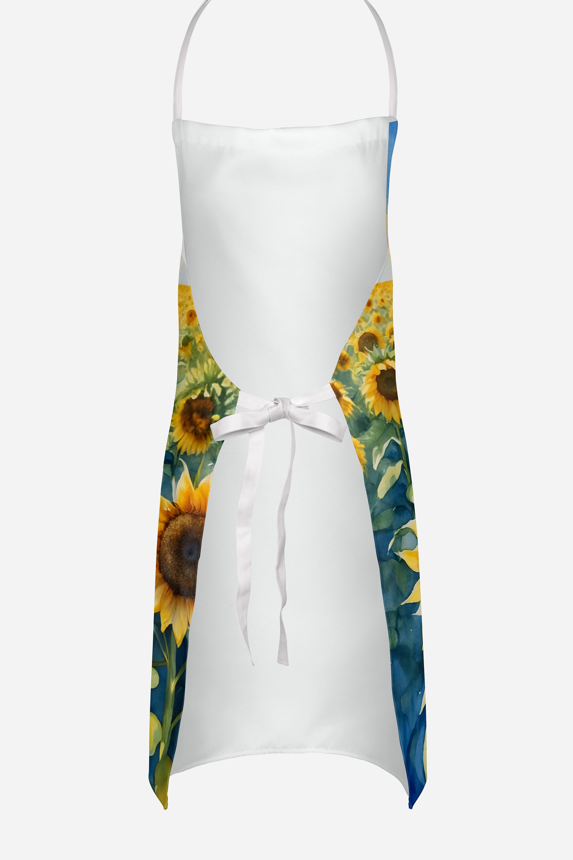 Great Pyrenees in Sunflowers Apron