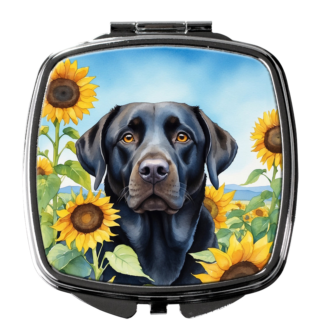 Buy this Labrador Retriever in Sunflowers Compact Mirror